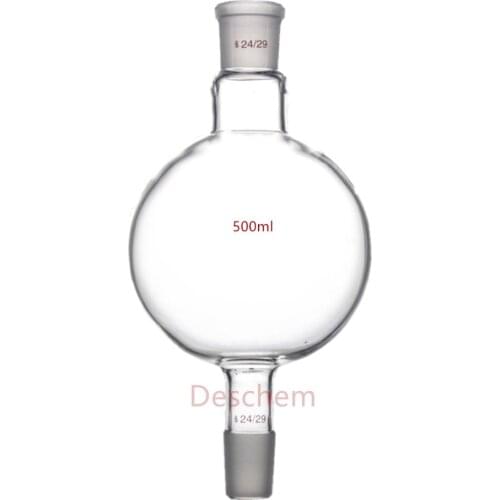 500ml,Chromatography Receive Glass Flask,Both 24/29 Joint,Laboratory Glassware