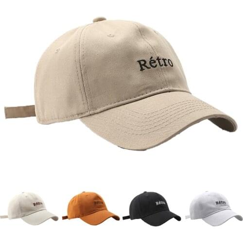 Men Retro Baseball Cap Women Snapback Adjust Hat Hip-Hop Trucker Unisex Seasons Outdoor Sport Cotton SunHat Student Peaked Cap