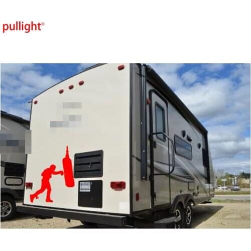 Boxing Bag Boxer Gloves Graphic Car Sticker For Truck Door Side Sports Vinyl Decal