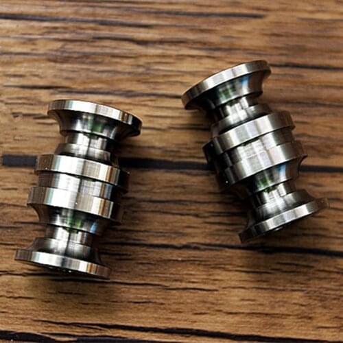 Large Size Burned Titanium Alloy Knife Beads Paracord Umbrella Rope Outdoor Knife EDC Knife Fall Pendant Multi Tools