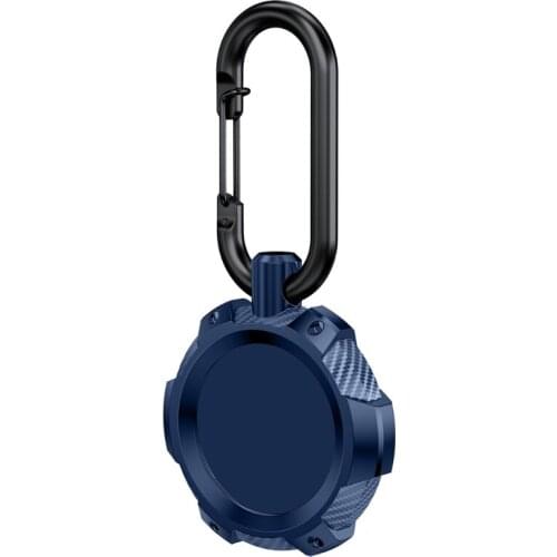 Carbon Fiber Case Cover Locator Holder Keychain for Airtags Bluetooth Tracker B03C