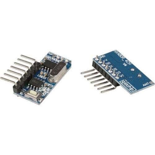 Dhl or fedex 1000pcs 433mhz RF Receiver Learning Code Decoder Module 4 Channel output For Remote Controls 1527 2262 encoding