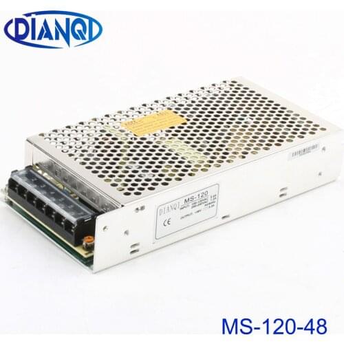 DIANQI power supply MS-120W-48V 2.5A power suply MS-120-48V mini size ac dc converter power supply unit dc voltage regulator
