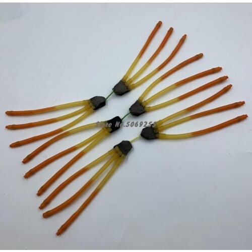 10/20pcs Fishing Rubber Band Shooting Fish Captapult Slingshot High Elastic 2050 Powerful Slingshot Rubber Tube For Catch Fish