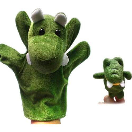 Crocodile hand+finger puppet set Children baby plush Stuffed Toy Crocodile hand puppet kid Christmas birthday gift
