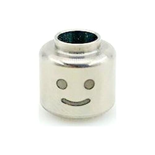 Outdoors DIY Tools EDC Titanium Cylindric Smiling Face Knife Beads Lanyard Pendants Key Rings Accessories