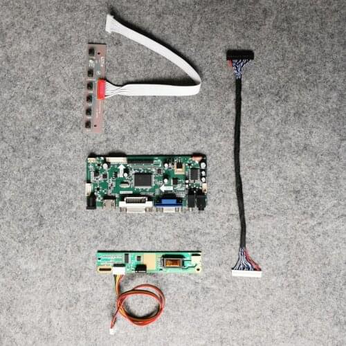 VGA+DVI Fit LP154W02/LP154WE2 matrix DIY kit 1CCFL 1680*1050 M.NT68676 LCD panel monitor controller drive board LVDS 30 Pin