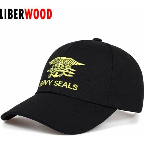 LIBERWOOD USA US USNS USMC Navy Special Force cap Insignia Navy Seals hat Eagle Trident Hat baseball Cap United States SWAT