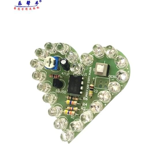 LM358 Heart-shaped Breathing Light Kit Diy Breathing Light KIT