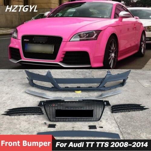 Unpainted PP Material Car Body Kit Front Bumper For Audi TT TTS Facelift TTRS Stylel 2008-2014