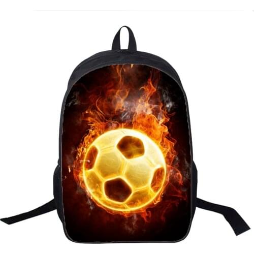 New Soccerly Printing Ball Backpack Children Lover 3D Football School Bag for Teen Boys Soccerly Backpack 16 Inch Laptop Bagpack