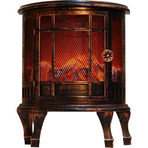 Battery Powered New Fireplace Charcoal Fire Lantern Brazier Ornaments Christmas Scene Ornaments Window Layout Home Brilliant