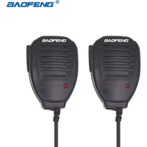 2pcs Baofeng Handheld Microphone Speaker MIC for Baofeng UV-5R BF-888S UV-S9 GT-3 UV-82 Plus Two Way Radio Walkie Talkie UV 5R