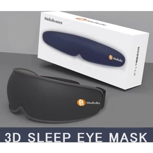Sleep Mask One Piece Sleeping Eye Cover Eyepatches Bandage Night For Women Blindfold Eyemask Adjustable Black Rest Sleep Shade