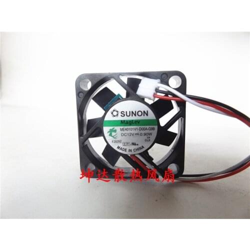 SUNON ME40101V1-D00A-G99 DC 12V 0.90W 40x40x10mm 3-wire Server Cooling Fan