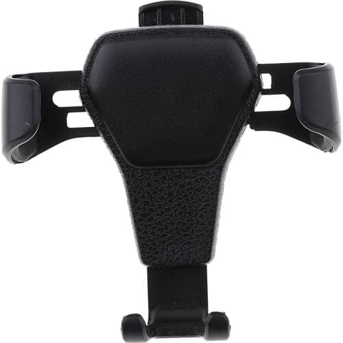 Universal Leather Grain Pattern Gravity Car Phone Holder Clip Air Vent Mount Stand Car Holder (Fits 4-7 inch)