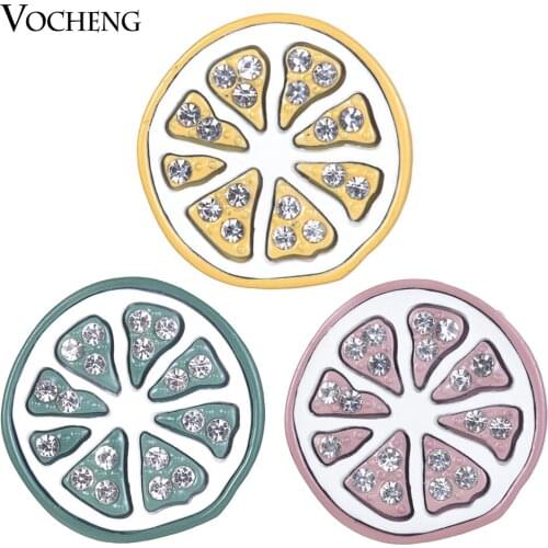 Vocheng Ginger Snaps Colorful Fresh Orange 4 Colors Interchangeable snap button Jewelry Vn-1834