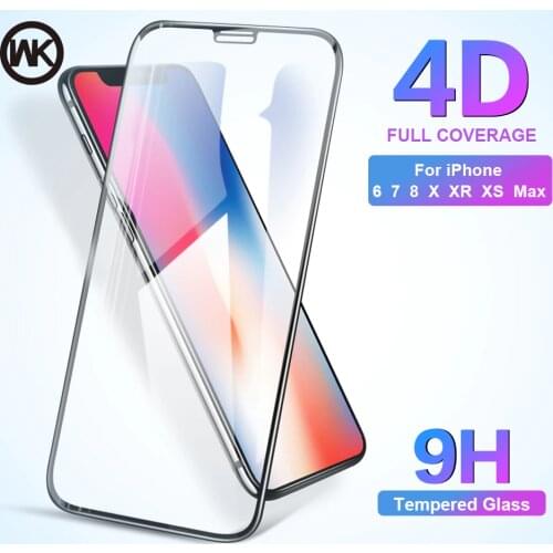WK Tempered Glass for iPhone XS Max Screen Protector Full Protective Glass for iPhone XR 6 6S 7 8 Plus iPhone X Screen Protector
