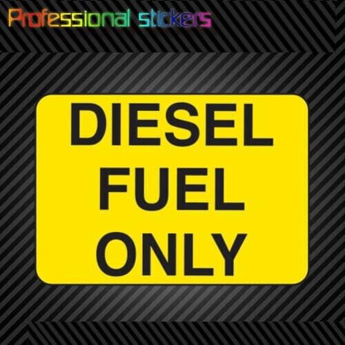 Yellow Diesel Fuel Only Sticker Die Cut Vinyl Gas Gasoline Bio Stickers for Car, RV, Laptops, Motorcycles, Office Supplies