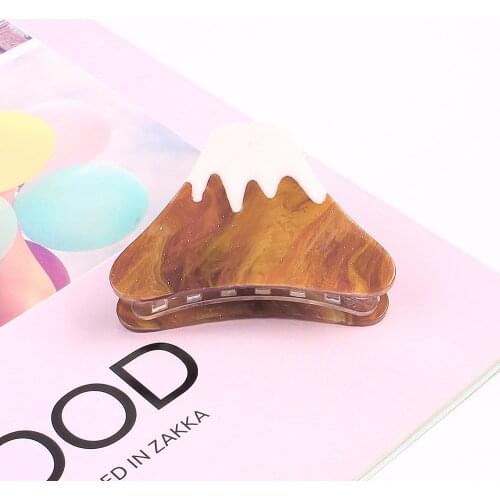 Large senior New Acetate gradient color matching simple pattern acrylic Women girl Hair Clip Accessories