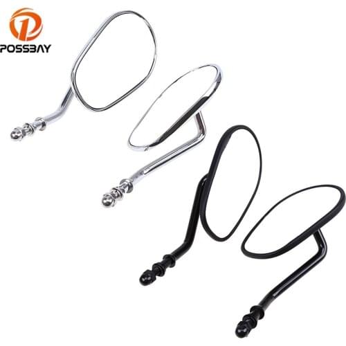 1 Pair 7.6 mm Bolt thread Motorcycle Rearview Side Mirrors ATV for Harley Davidson Street Bike Chopper Bobber Scooter Mirrors