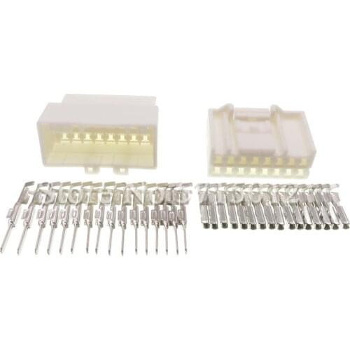 16 Hole Female Male Automotive Plug Electric Wire Cable Connector Sockets