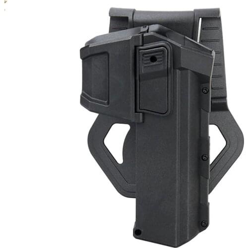 Tactical Gun Holster For Glock 17 18 22 23 Airsoft Pistol Holster With Flashlight Laser Movable Gun Case Hunting Accessories