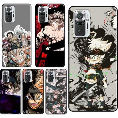 Black Clover Asta Yuno anime For Xiaomi Redmi Note 10 Pro 8T 9S Note 7 8 9 Pro Phone Case For Redmi 9C 9T 9 9A 8A K40