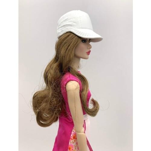 Toy Doll hats white caps sports hats Beret pink sunglassess accessories for fr for licca 1:6 dolls A169