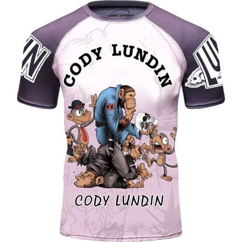 Customized your own logo custom printed rash guard, bbj,mma short sleeve sportwear