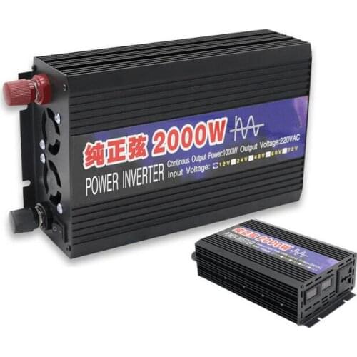 Pure Sine Wave Car Power Inverter 2000W 12V / 24V / 48VA 220V Power Conversion Repeater
