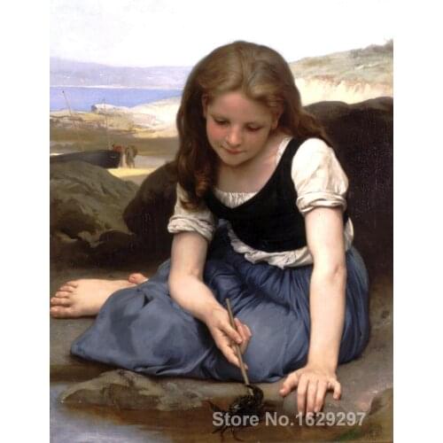 The Crab by William Adolphe Bouguereau paintings For sale Home Decor Hand painted High quality