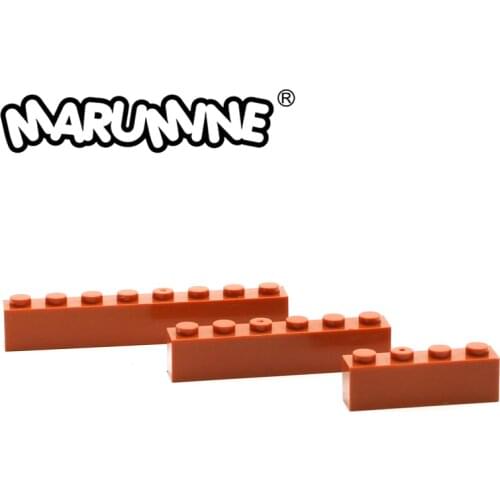 MARUMINE Chocolate Color Bricks 3010 Particles Building Blocks Set 3008 3009 Boys Girls DIY Classic Educational Children Toys