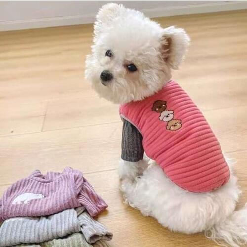Dog Clothes Winter Pet Clothes Jacket Teddy Bear Sweater Puppy Coat Maltese Vest Outfit Small Medium Large Warm Overalls For Dog