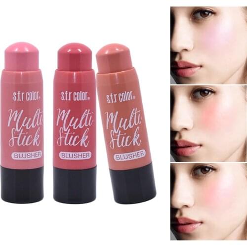 2021 New Face Blusher Face Brighten Rouge Stick Peach Creamy Blush 5 Colors Blush Stick Moisturizing