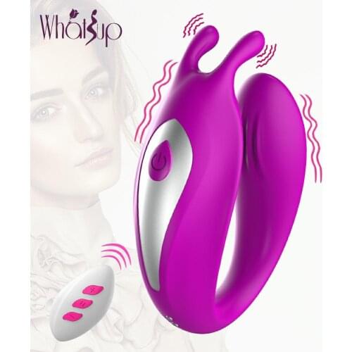 Vibrador jugetes sexuales para la mujer remote control wireless Powerful G Spot Clitoral sex toys for couples dual vibration