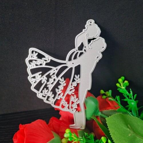 Lovers Die Cut Couple Metal Cutting Dies Scrapbooking Album Wedding Craft Dies for Card Making Decoration Embossing
