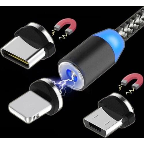 1PCS USB Port Magnetic Head Magnetic Plug Adapter Charger For IPhone IOS Android Type C USB Cable Mobile Phone Accessories