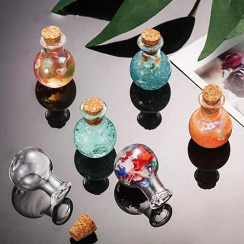10PCS Mini Glass Bottles Clear Drifting Bottle With Corks Small Wishing Bottles Wedding Gift For Guest Home Decor Supplies