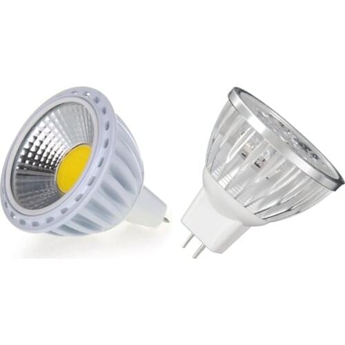 2PCS GU5,3 / MR16 6W COB LED Lamp Bulb Light Bulb with ​4W Dimmable MR16 LED Bulb/3200K Warm White LED Spotlight