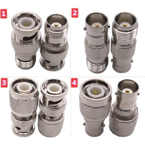 2pcs New Adapter BNC To TNC Male Plug & Female Jack RF Coaxial Connector
