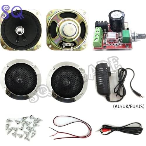 Arcade game console audio DIY kit power amplifier 4-inch 5W speakers power cable for arcade game cabinet accessories