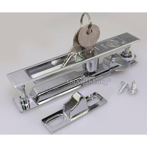 Free Shipping 2PCS 70 Type Double-sided Hook Locks for Aluminium Alloy and Plastic Steel Sliding Door Locks with Key