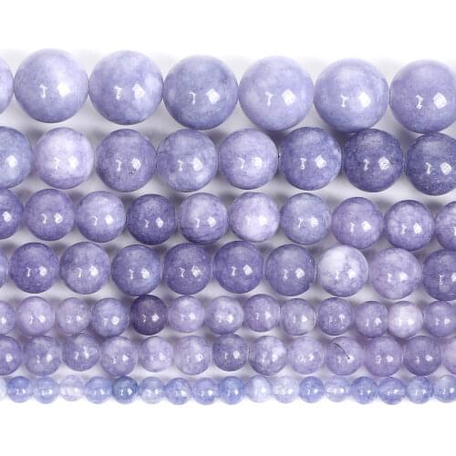 Natural Stone Beads Blue Sapphires Stone Round Loose Beads 15" Strand 6-10mm For Jewelry Making DIY Necklace Bracelets Handmade