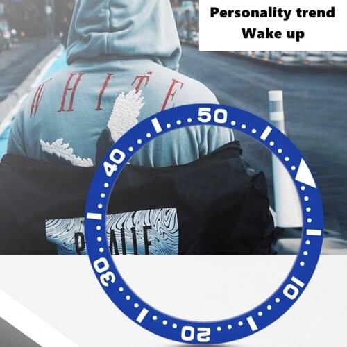 Blue Watch Face New 38mm Diameter Ceramic Bezel Insert 40mm For Submariner Mens Watch Watches Replace Accessories