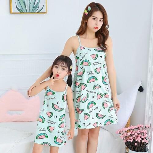 Summer Girls Dresses Cotton Children Clothing Baby Pajamas Princess Nightdress Girl Sleepwear mere fille Kids Unicorn Nightgown