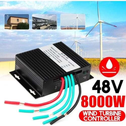 Efficient 8000W DC 12V/24V/48V Wind Turbines Generator Charge Controller Waterproof Battery Charge Controller Regulator