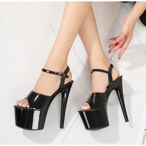 Firowe Women Sexy Pole Dance Shoes Stripper High Heels Show Sandals Shoe Club Party Platform High heeled Shoes 13 15 17 CM