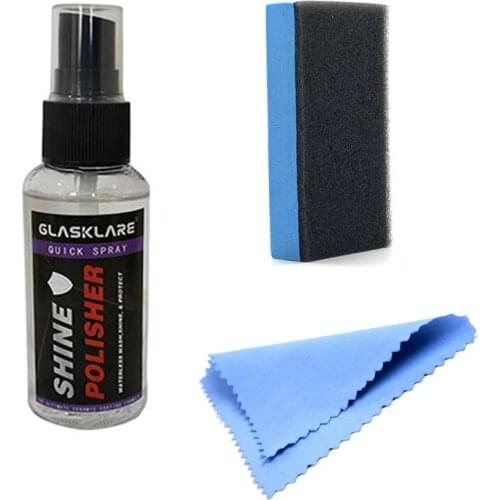 50ml Car Ceramic Coat Liquid Glass Hydrophobic Coating Motocycle Auto Paint Care Anti-scratch Car Detailing Polish 9H hardness