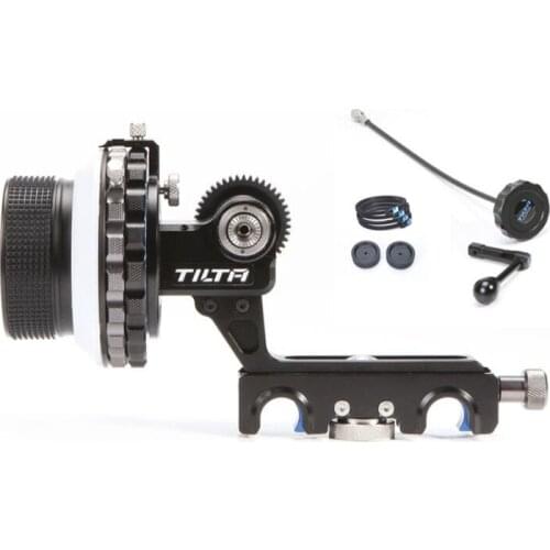 Tilta 3 DSLR Follow Focus Kit Hard stop 15mm/19mm Rod clamp + Crank handle + 40mm whip for 5D2/5D3/D800